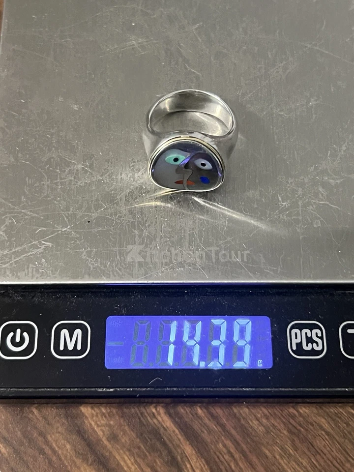 Anillo Picasso Eric Grossbardt Oro 18k Plata de Ley Talla 9.5 Foto 3 de 4