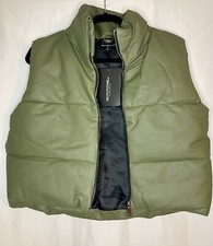 pretty little thing Faux Leather Mini Vest NWT