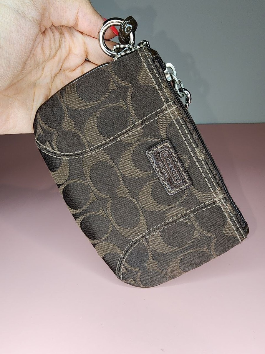 Authentic Coach Wristlet (brown) 6x4in USA Seller
