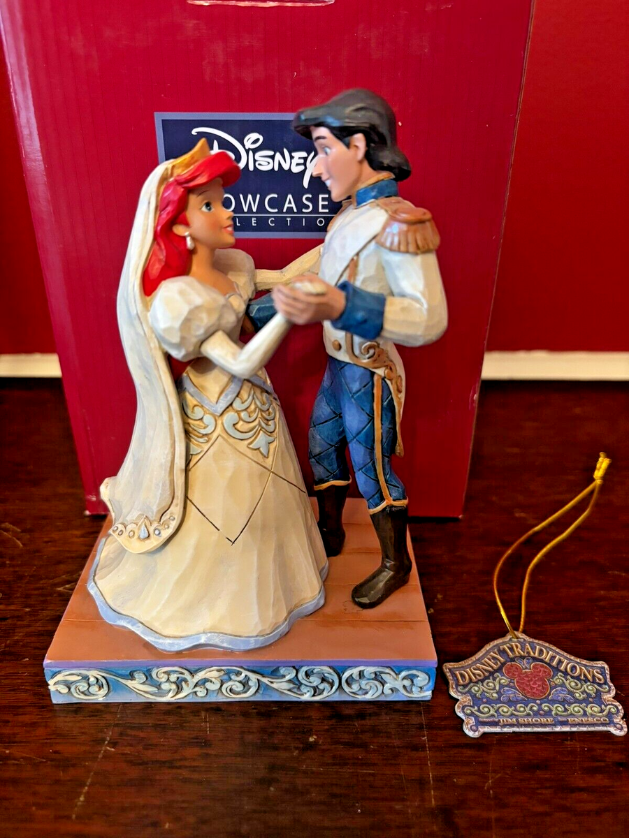 Jim Shore Disney Traditions Wedded Bliss 4056749 Ariel & Eric 