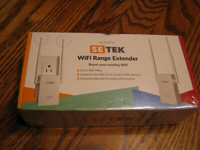 Drill Top SE TEK Superboost Wifi Range Extender Up to 300 Mpbs Brand New  Sealed