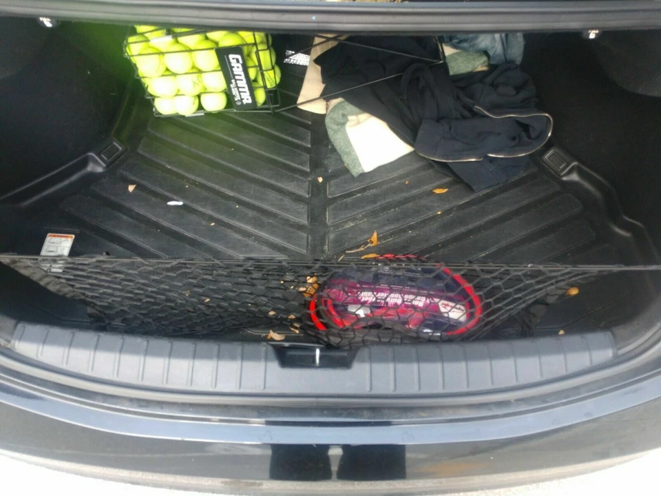 Red de carga organizadora de malla estilo sobre maletero trasero para HYUNDAI AZERA 2006-2017 Foto 4 de 4