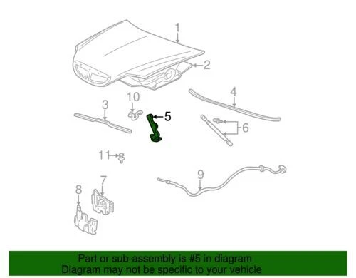 Подлинный шарнир капота Ford YF1Z-16796-AA - Изображение 2 из 2