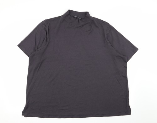 Asda George Womens Grey Basic T-Shirt 