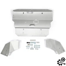 Aluminum Lower Skid Plate Silver Fit 96-03 04 05 06 07 08 Audi A4 S4 B5 B6 B7