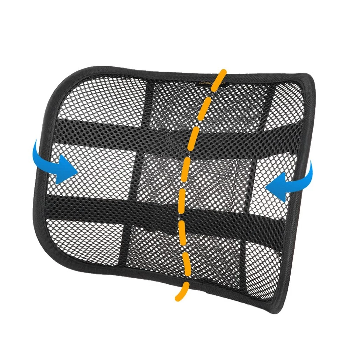 Go Lumbar Support Mesh Back Cushion for Car Seat Desk Office Chair