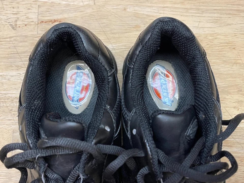 Sapato de trabalho e skate Dickies - Feminino tamanho 8.5 - Venue II - Preto resistente ao deslizamento - Imagem 3 de 4