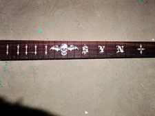 Electric Guitar Fretboard Rosewood For 24 Fret Guitar neck 25.5 inch Pearl