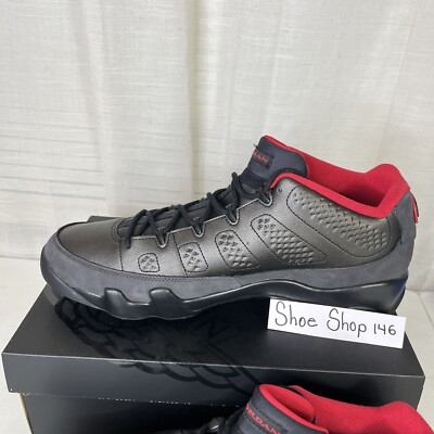 【新品】AJ 9 G BLACK/DARK CHARCOAL-TRUE RED Nike Air Jordan 9 Golf Black/Dark Charcoal-True Red 'Shadow