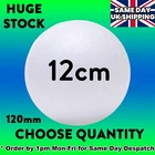 SOLID Polystyrene Balls 12cm 120mm Craft Sweet Tree Spheres Fast Despatch