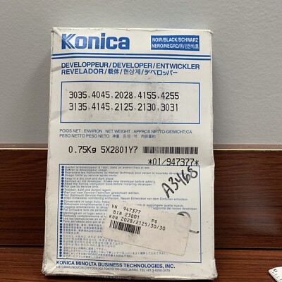 Konica Minolta 947377 Black Developer ORIGINAL