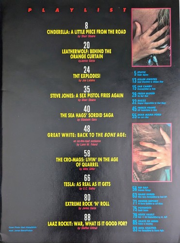 RIP Magazine September 1989 Great White, KISS, Tesla, Extreme, Cinderella, Queen - 第 2/21 張圖片
