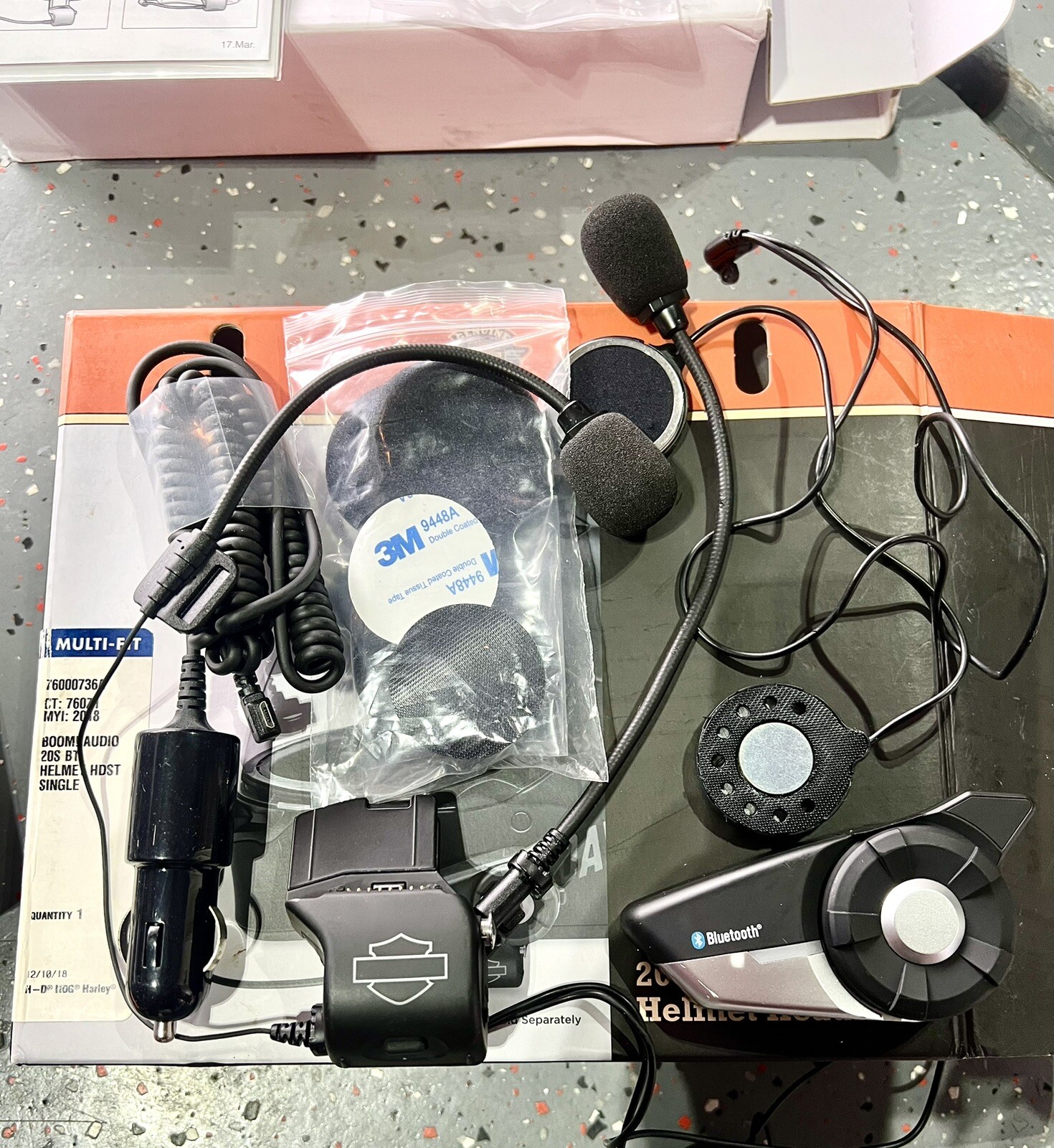 Harley Davidson Boom Audio 20S Bluetooth Helmet Headset 76000736A eBay