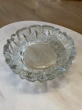 KIG Indonesia MCM Glass Cigarette Vintage  Ashtray HEAVY