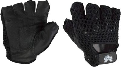 FINGERLESS PROTECTIVE WEIGHT LIFTING GYM FITNESS TRAINING LIFTERS WORKOUT GLOVES