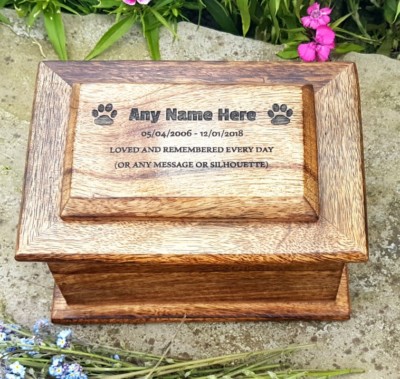dog urn box