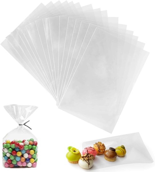 CellophantüTen 10X15 Cm Transparent SüßIgkeiten Geschenkbeutel 200 StüCk-image