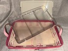 2010 Longaberger Horizon of Hope Pink Tray with Plactic Insert and Lid — photo 5