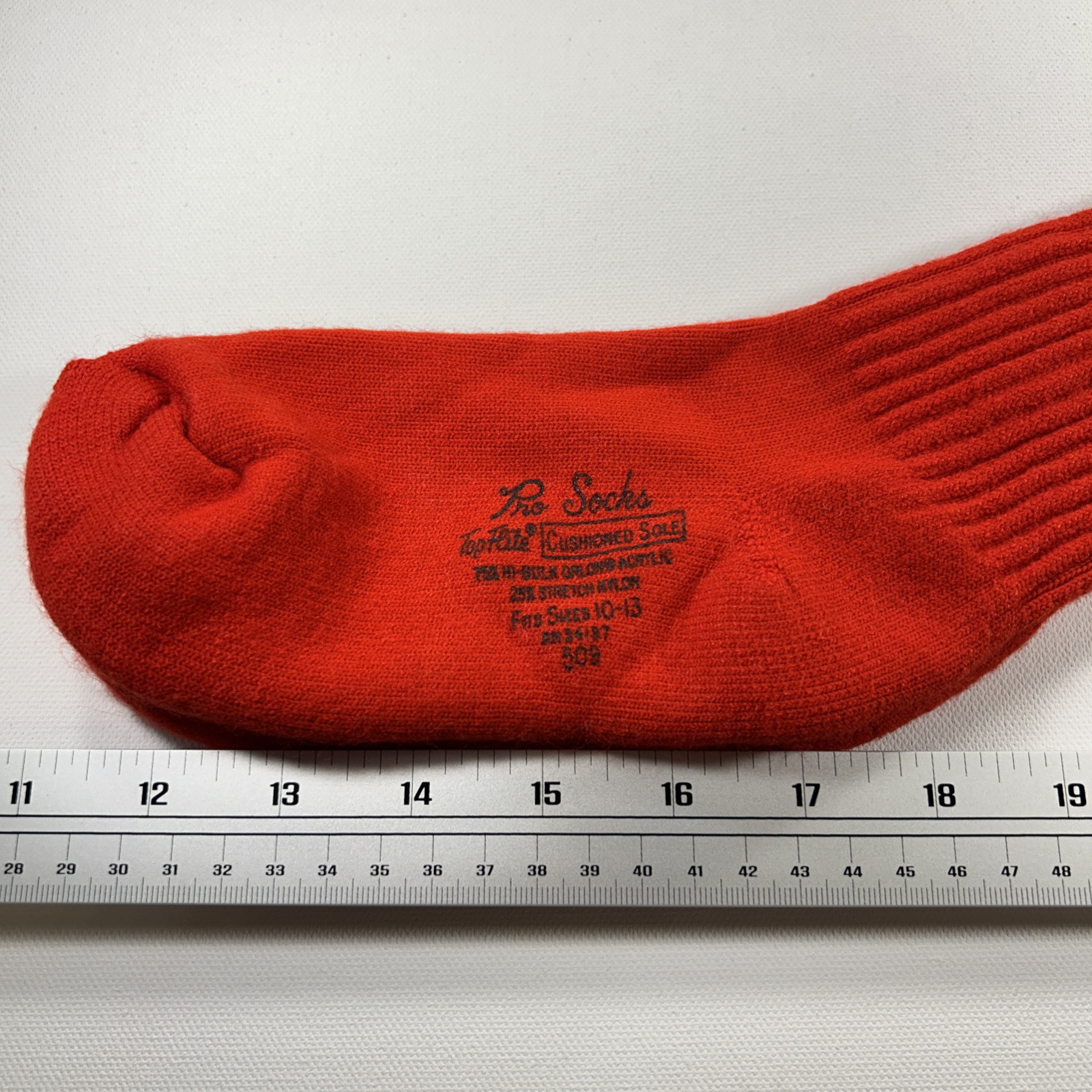 SAOLA Calze professionali vintage suola ammortizzata rosso crew bianco blu righe anni 80 7 9 stile 509 USA