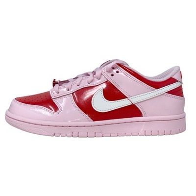 Nike Dunk Low 'Valentine's Day' Red Pink Sneakers, Size 6.5Y / 8W