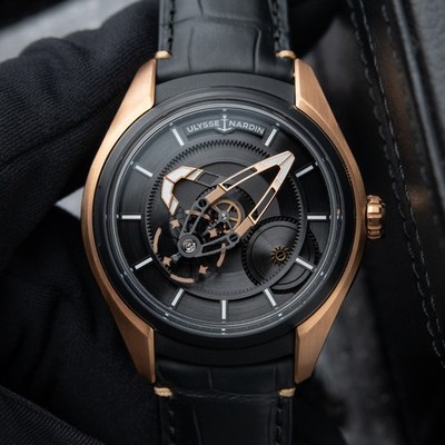 Ulysse Nardin Freak X UNWORN 12/25 Rose Gold PVD Titanium Black Automatic Watch