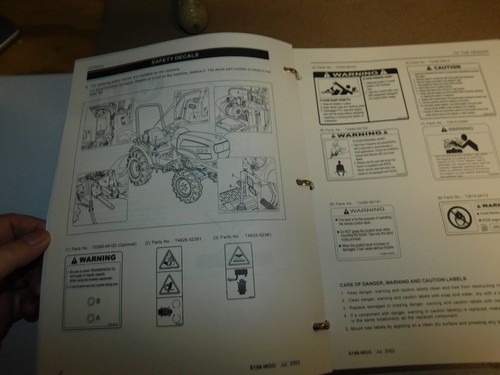 Kioti CK20 CH20 CK20J  Original Workshop MANUAL Tractor Repair Service Manual - Picture 5 of 9