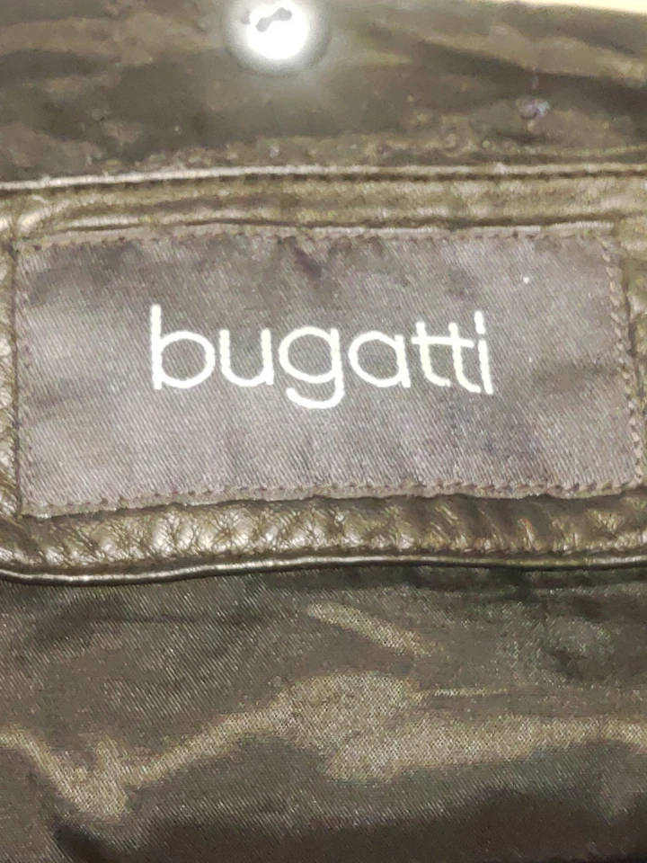 Smooth Vintage Bugatti Leather Jacket Size 50--Sleeves Have Repairs, see pics - Image 2 of 4