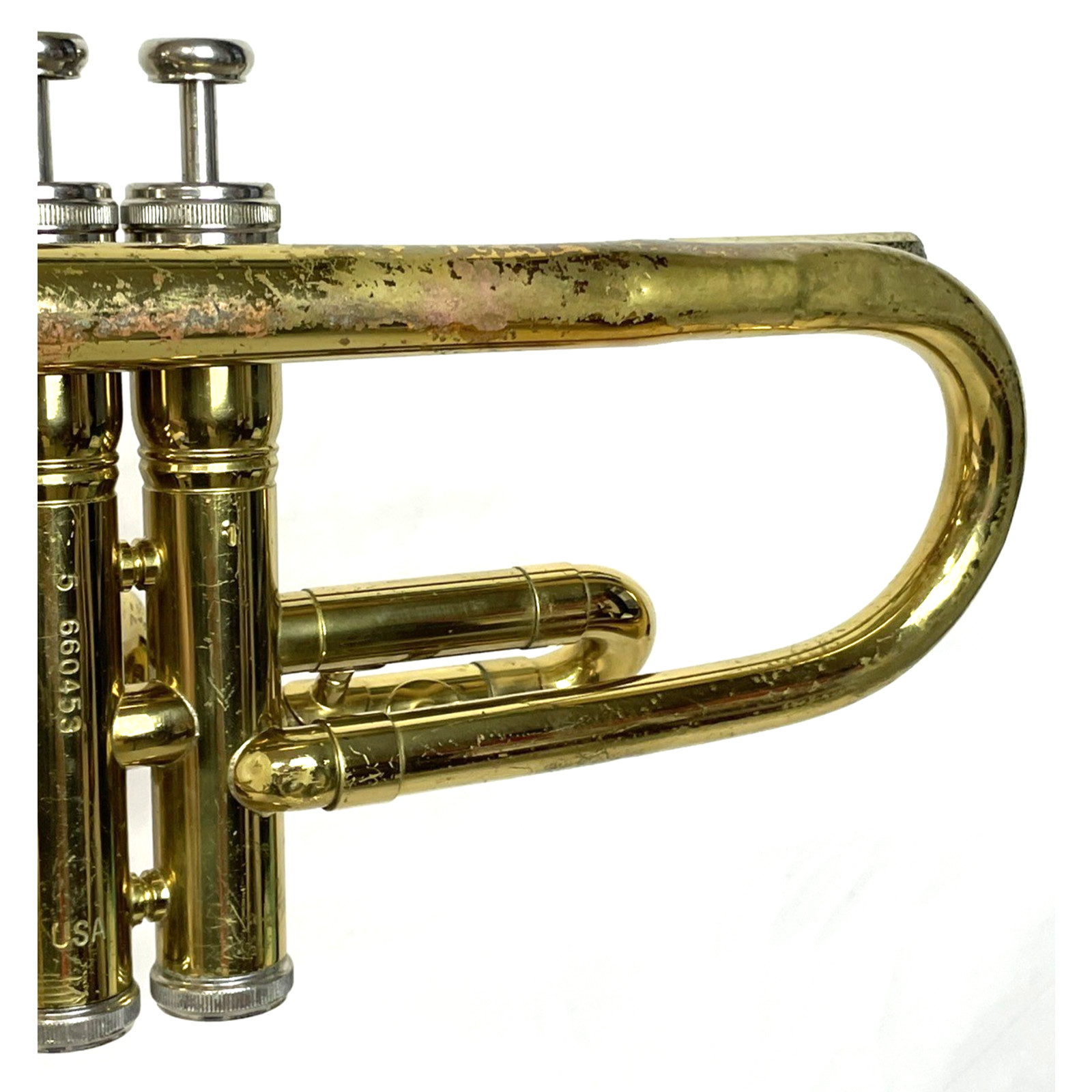 KING 600 U.S.A. Trumpet Brass Instrument With Hard Case Serial # 660453