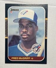 1987 Donruss Fred McGriff Toronto Blue Jays HOF – Black Border Base NM