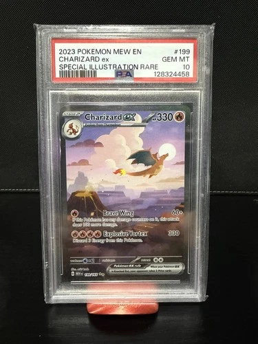 Pokémon TCG Charizard EX 199/165 Scarlet Violet 151 English Card PSA 10 GEM MINT