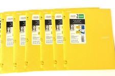 Five Star Snap-in Portfolios, 2 Pocket, Yellow Plastic Folders 6-PACK NEW