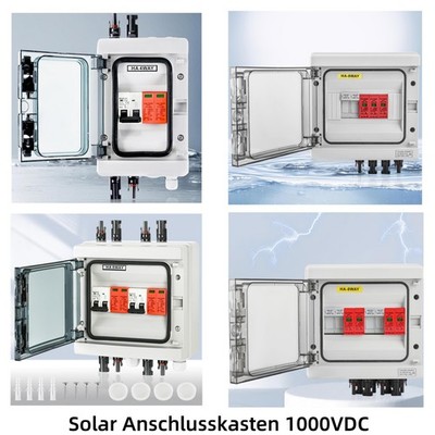Überspannungsschutz Blitzschutz LS Trennschalter PV Anlage Anschlusskasten IP65*