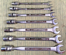 Craftsman U.s.a. 7 Pc. Sae Flex Swivel Socket Wrench Set -vv- Series