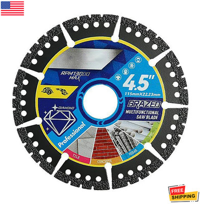 1pcs Diamond Multi-Purpose Saw Blades,4.5 Inch Heavy Duty Diamond Cutting Blades