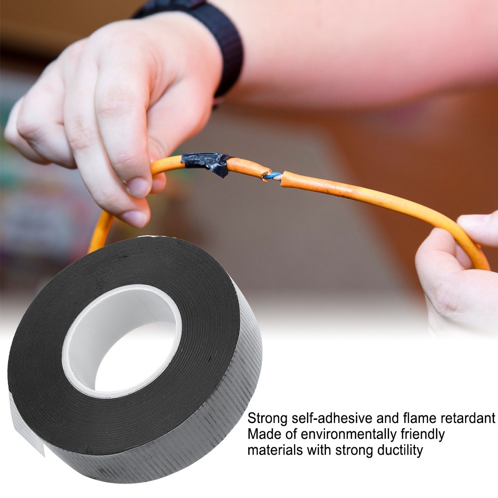 2pcs Self Amalgamating Insulating Tapes Self Adhesive 0.8mmx22mmx5yd