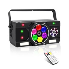 DJ Party Lights, 80W 6IN1 LED DJ Disco Light DMX & Remote Control, RGBW Bee-E...