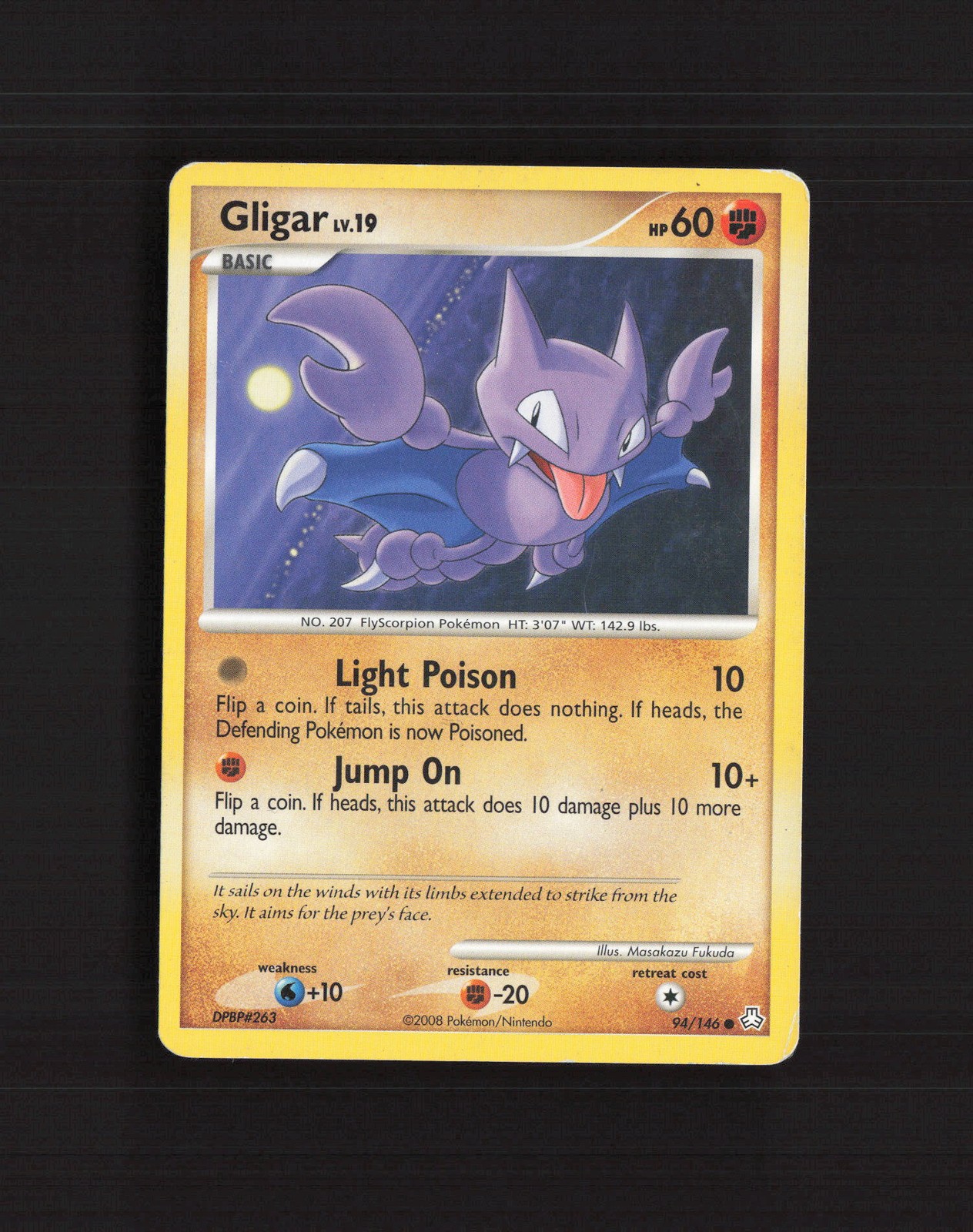Gligar 94/146 Legends Awakened Common Pokemon Card MP