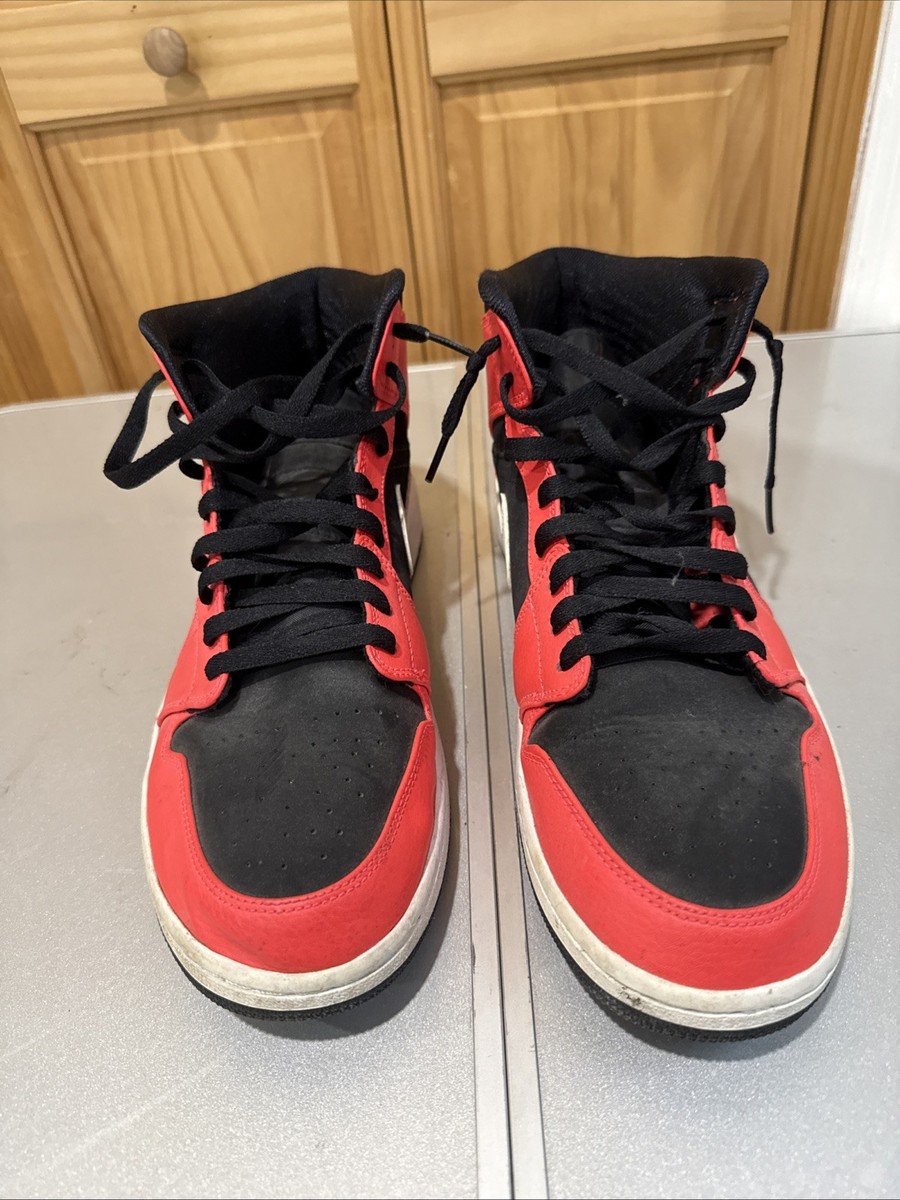 シューズ(男性用) NIKE AIR JORDAN 1 MID \"INFRARED 23\" 27.0 Nike Air Jordan 1 Retro Mid 'Infrared 23' Mens Sneakers Size