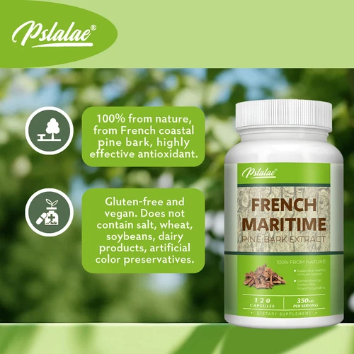 French Maritime Pine Bark Extract 350mg-with Proanthocyanidins, for Heart Health - Picture 3 of 11