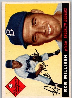 1955 Topps Baseball Set-Break #111 Bob Milliken Brooklyn Dodgers *WSC*