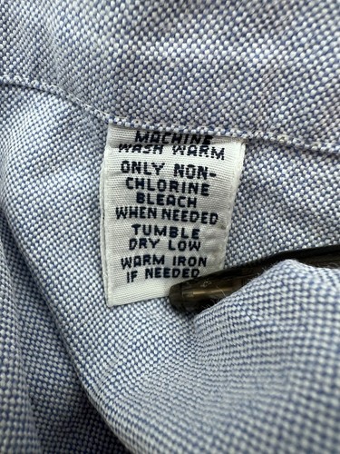Ralph Lauren Shirt Mens 2XLT Blue Classic Fit Button Down Flesh Pony Logo Oxford - Picture 9 of 10