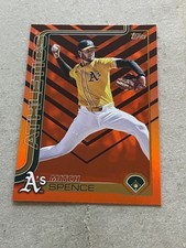 2025 Topps Update Series - Mitch Spence #US20 Holiday Orange & Black Foil