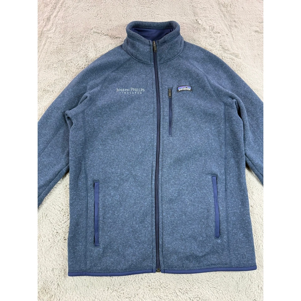 Chaqueta polar Joseph Phelps Vineyards bordada azul talla M nueva sin etiquetas Patagonia para hombre Foto 3 de 4