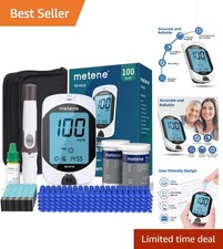 User-Friendly Blood Glucose Monitor Kit - 7 Seconds 4 Alarms for Support