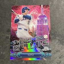 2025 Topps Series 2 Fanatics Fest Juan Soto Swinging for the Stars Chrome Mets