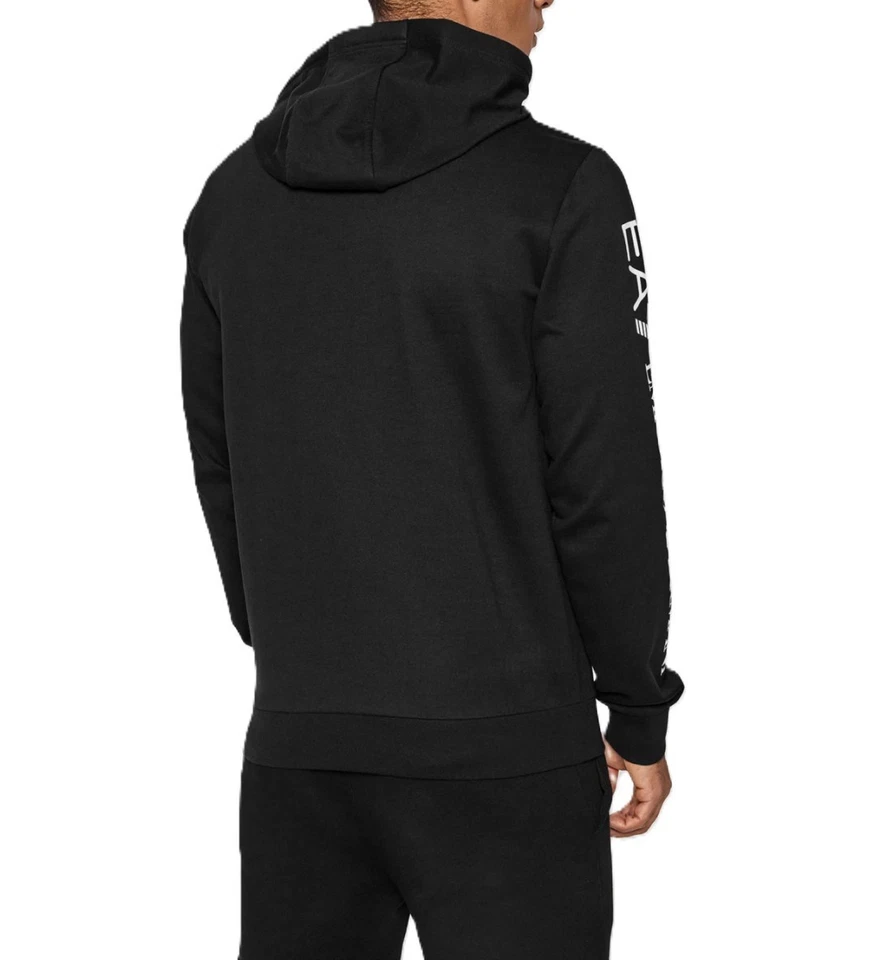 Sweat à capuche Emporio Armani noir M homme en coton neuf avec étiquette - Photo 2/4