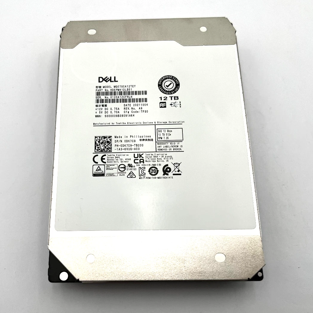 Toshiba Internal Hard Disk Drives 12 TB Storage Capacity for sale