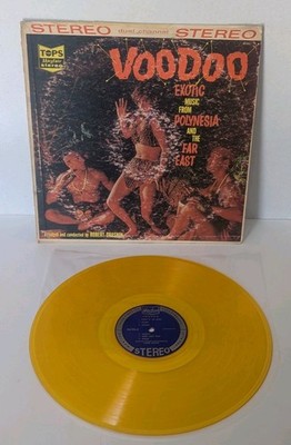 Robert Drasnin - Voodoo Exotic Music From Polynesia - Rare 1959 Gold Vinyl LP