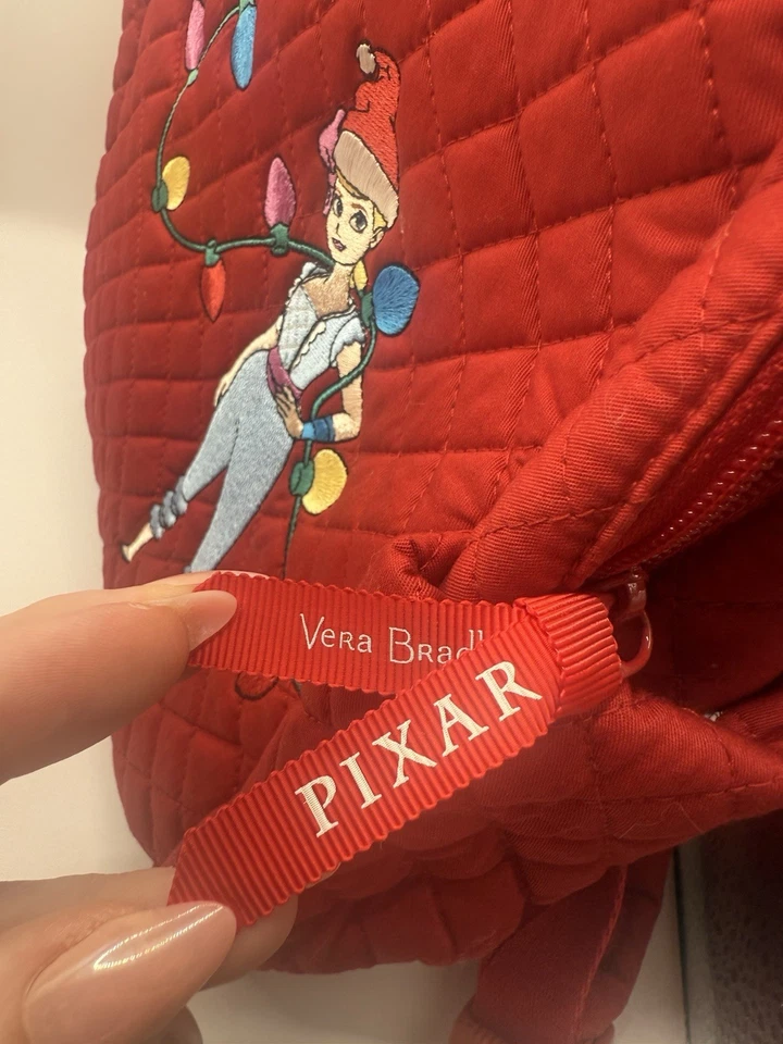 Mini Mochila Vera Bradley x Pixar Toystory Vacaciones de Navidad Nueva con Etiquetas Foto 4 de 4