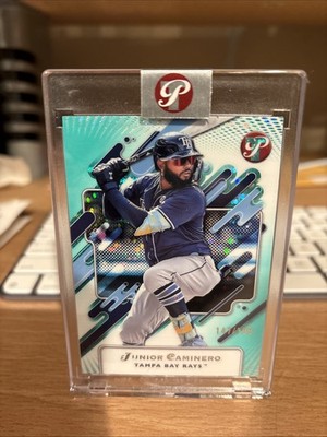2025 Topps Pristine - Junior Caminero #233 encased Aqua Refractor /199